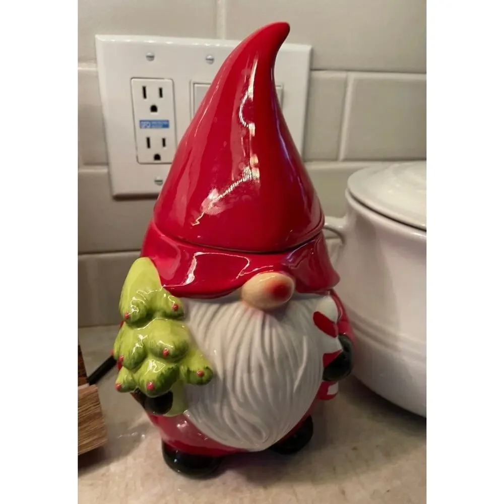 American Atelier gnome cookie jar super cute! 10-1/2
